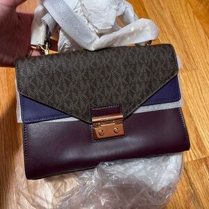 Michael Kors Two-Tone Leather Satchel